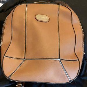 Tan Brangio Italian leather backpack